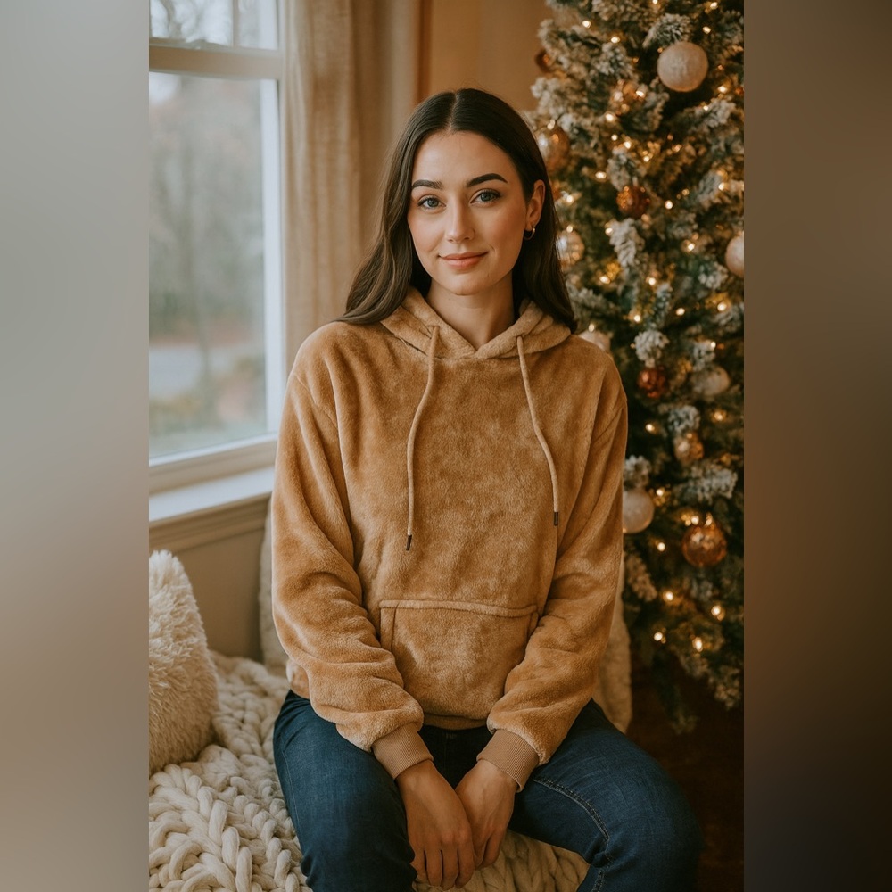 Free Haven plush sweater Size S Hoodie soft and warm Cozy plush pullover